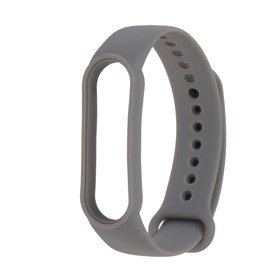 Ремешок для фитнес-браслета Mi Band 5/6 LuazON, силиконовый, серый Ош