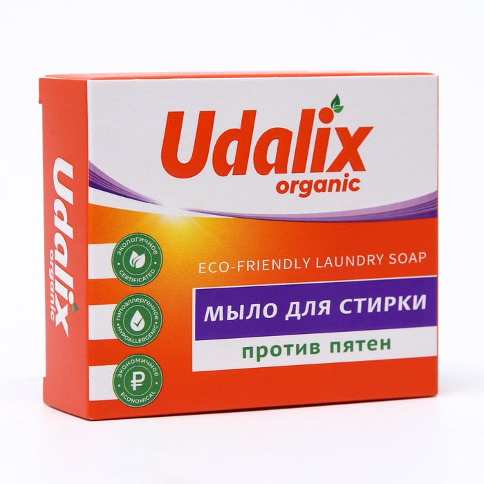 Udalix Экологичное мыло-пятновыводитель для стирки 90 г 1/30 цена и фото
