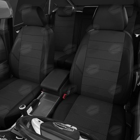 

Авточехлы для Nissan Terrano 3 с 2017-н.в., джип, жаккард, экокожа, цвет чёрный