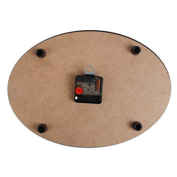 Часы настенные овальные "Клубника" 24х34 см микс