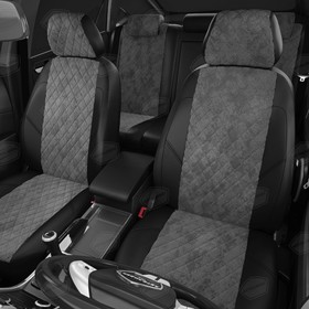 

Авточехлы для Volkswagen T-6 с 2016-н.в. фургон Рестайлинг 3 места - фургон. Рядность: 1+2 (+2подлокотника)