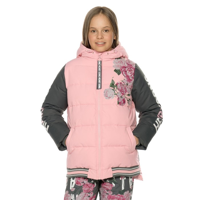 куртка для девочек рост 134 см цвет черника Куртка для девочек, рост 134 см, цвет розовый