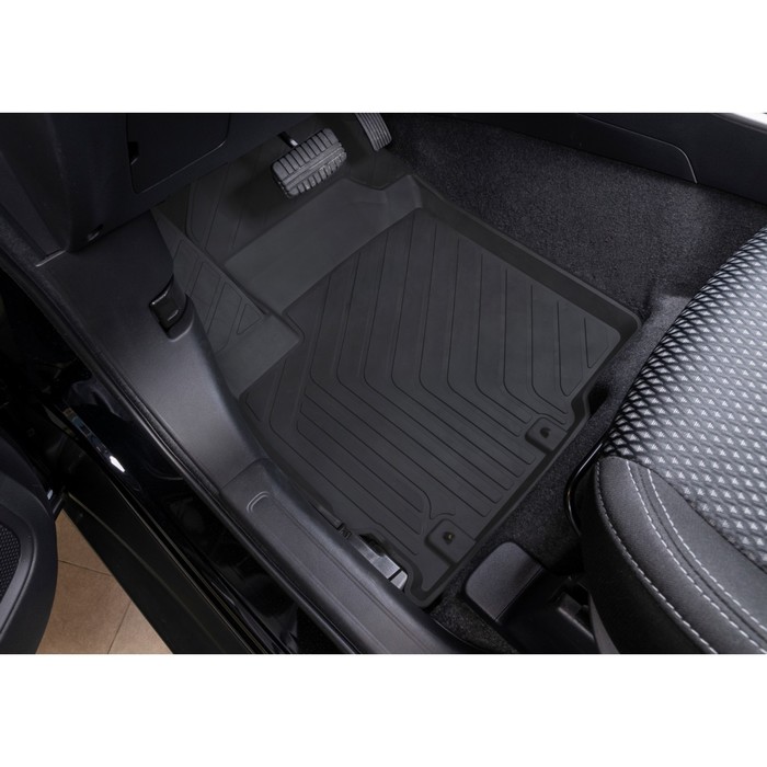 

Коврики в салон автомобиля литьевые Rival, Mitsubishi Outlander III 2012-2018 2018-н.в., литьевой полиуретан, с крепежом, 5 шт., 64002001