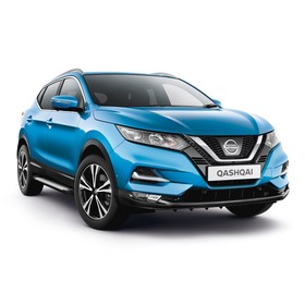

Пороги на автомобиль "Bmw-Style круг" AutoMax, Nissan Qashqai II, X-Trail T32, Renault Koleos II, 173 см, 2 шт., алюминий, AMS.D173S.4101.1