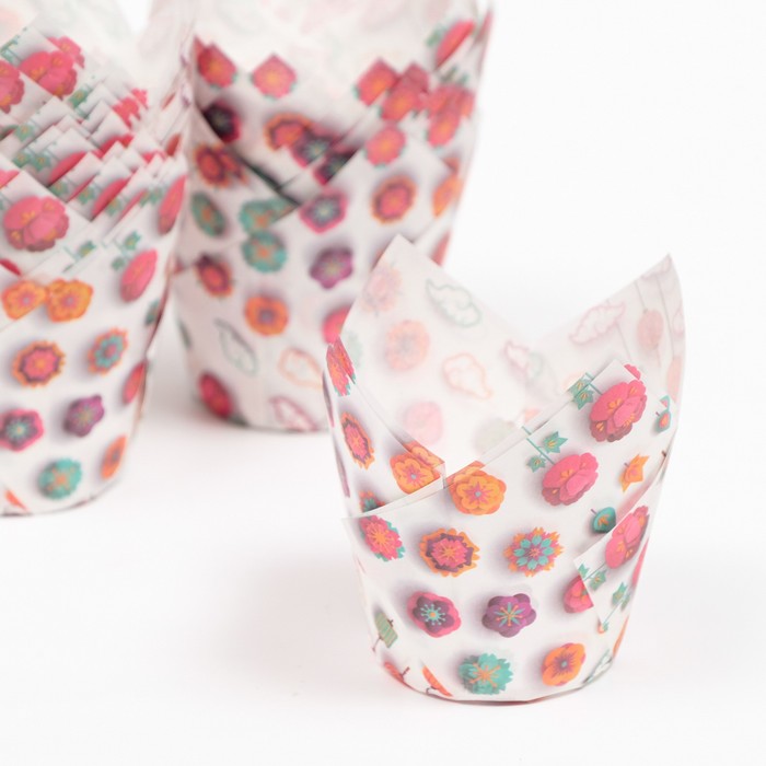 Форма для выпечки Тюльпан, оригами, 5 х 8 см форма для выпечки тюльпан цветы 5 х 8 см