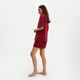

Пижама женская (футболка и шорты) KAFTAN Basic р. 44-46, бордовый