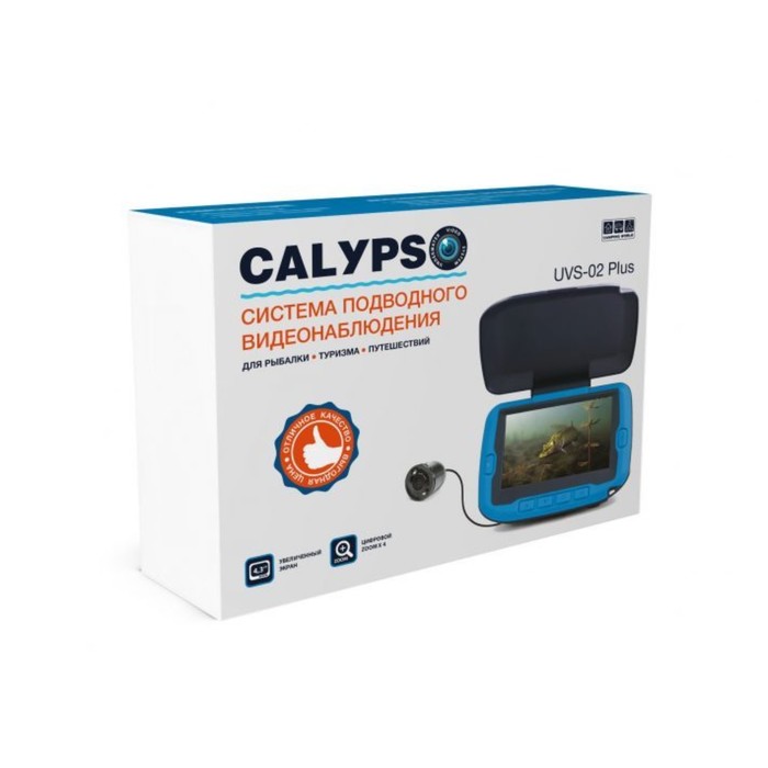 фото Подводная видеокамера calypso uvs-02 plus, 4.3", 120°, cmos 1/3, 4000 мач, ip67, без записи 786004