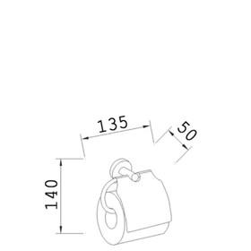 

Держатель для туалетной бумаги SAMBA Sapho, 135x140x50 мм, цвет хром