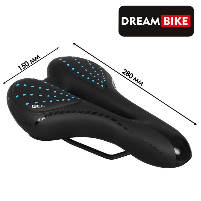 фото Седло dream bike спорт-комфорт, цвет синий