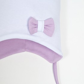 

Комплект (Шапка и снуд) для девочки, цвет белый, размер 47-50 (1,5-3 года)