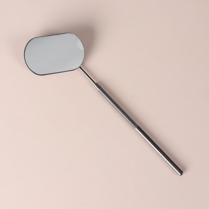 Зеркало для наращивания ресниц, складное, зеркальная поверхность 5,5 × 3,7 см, цвет серебристый