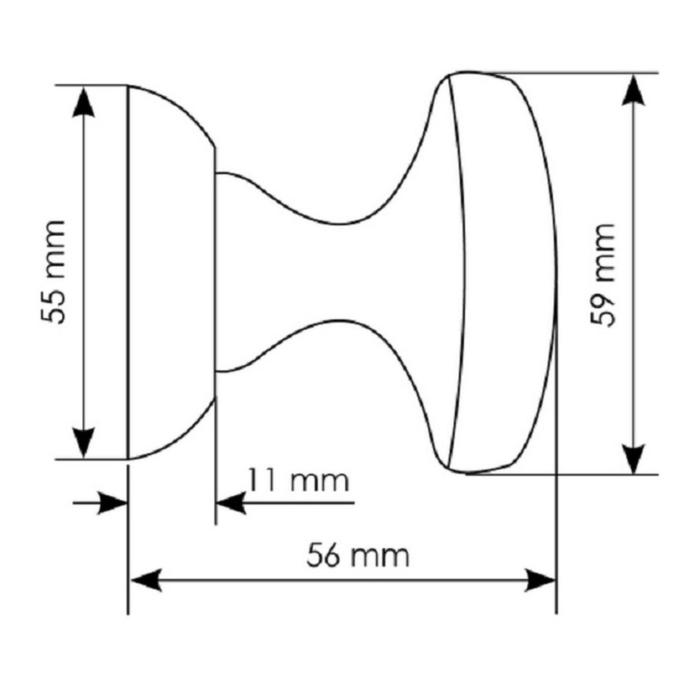 фото Ручка дверная круглая mhr-1 bl, черный morelli