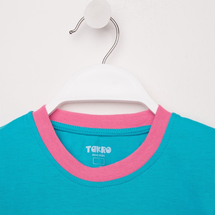 

Футболка для девочки , цвет бирюзовый, рост 92 см