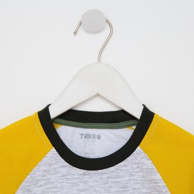 

Футболка для мальчика , цвет серый/жёлтый, рост 116 см