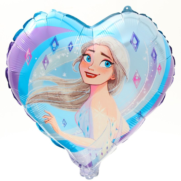 шар фольгированный эльза холодное сердце сердце Шар воздушный Эльза, 16 дюйм, фольгированный, Холодное сердце