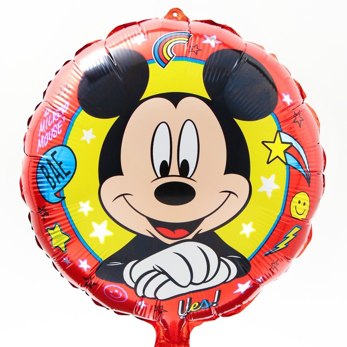 Шар воздушный Мышонок, 16 дюйм, фольгированный, Микки Маус шар фольгированный 18 сердце микки маус и мини маус красный 1 шт