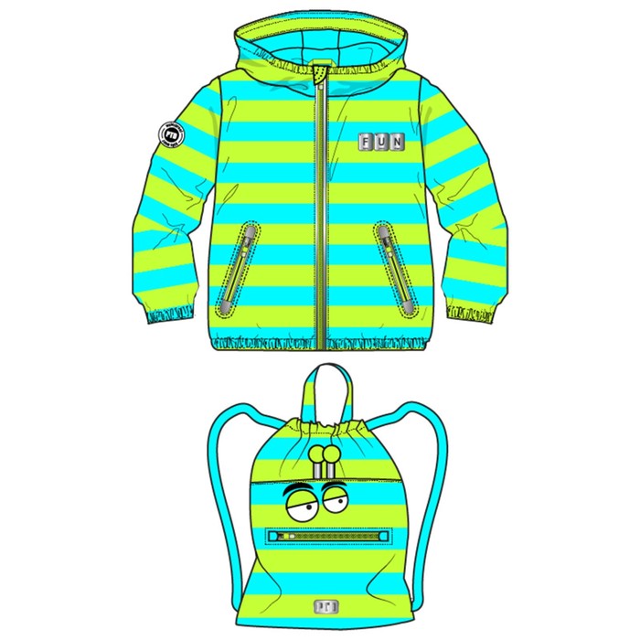 фото Ветровка для мальчика, рост 98 см playtoday