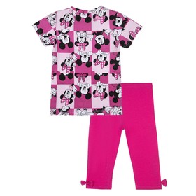 

Комплект для девочки с принтом Disney: футболка, леггинсы, рост 122 см
