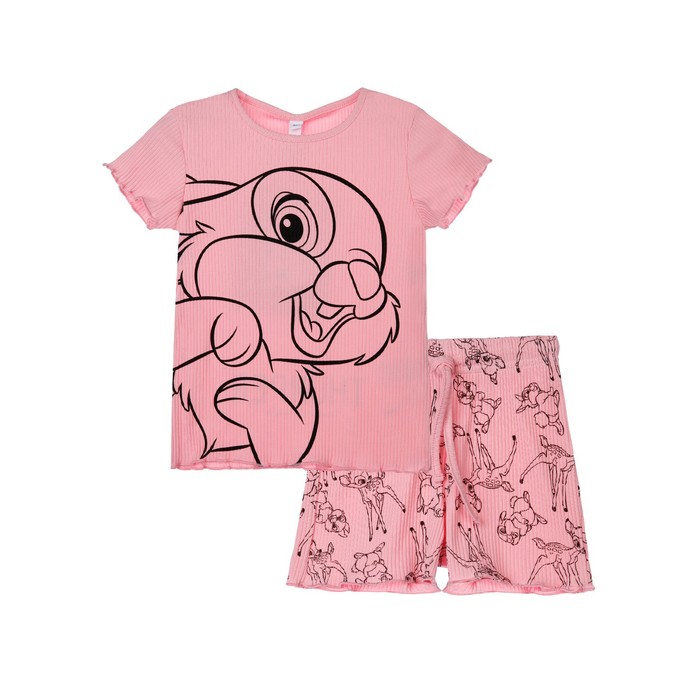 Комплект для девочки с принтом Disney: футболка, шорты, рост 104 см