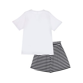 

Комплект для девочки с принтом Disney: футболка, шорты, рост 140 см