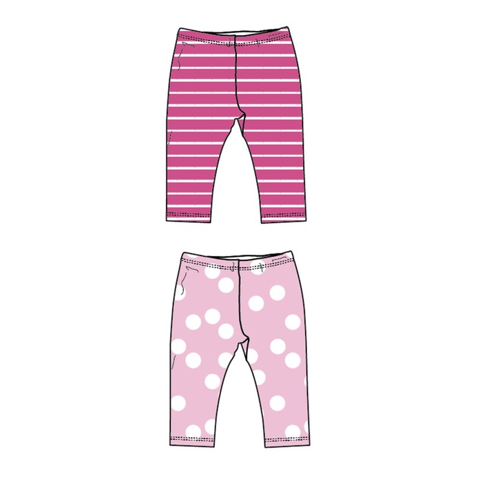 фото Леггинсы для девочки, рост 122 см, 2 шт playtoday