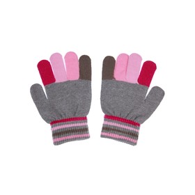 

Перчатки трикотажные для девочки, размер 13-14