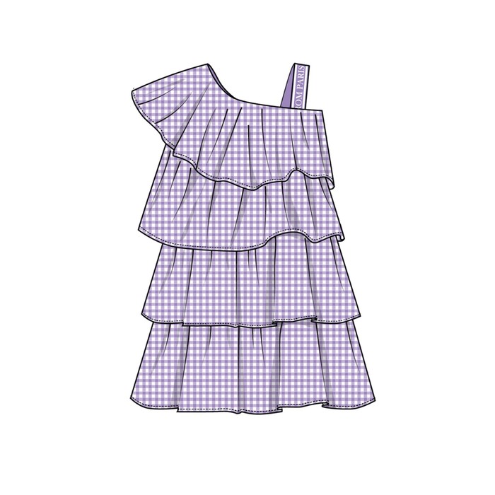 фото Платье текстильное для девочки, рост 146 см playtoday