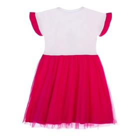 

Платье трикотажное с юбкой из сетки, рост 122 см