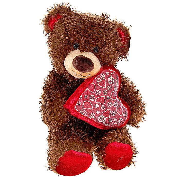 Мягкая игрушка "Медвежонок Чиба с сердцем"