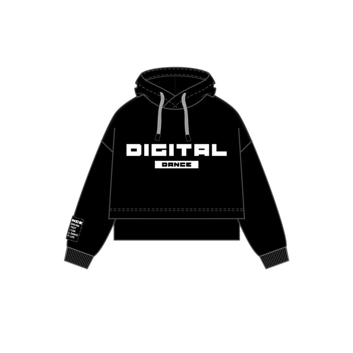 фото Худи из футера для девочки, рост 128 см playtoday