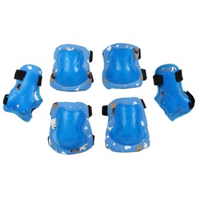 Защита роликовая (наколенники,налокотники,запястье), детская, размер S, цвет голубой