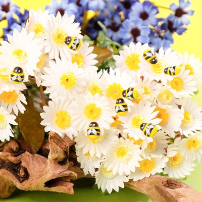 Декор флористический «Пчёлы», 30 шт-, 12 х 9 мм