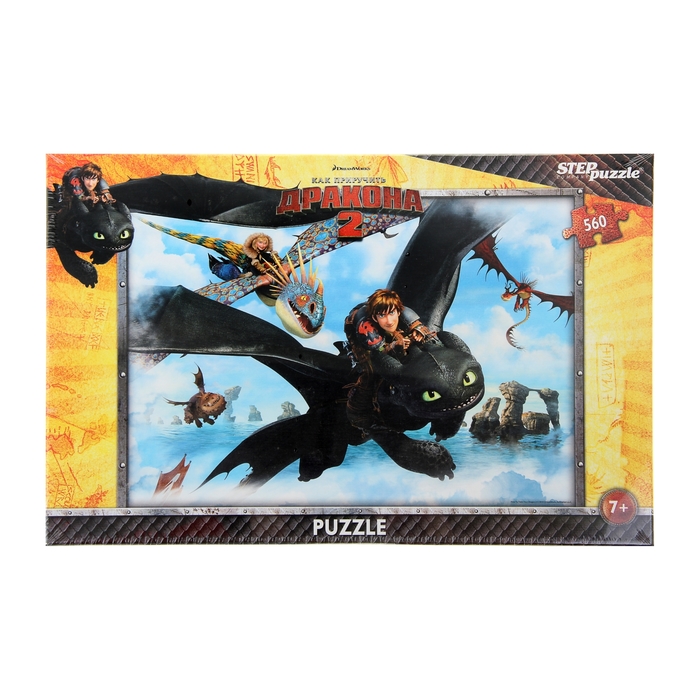 Пазлы "Драконы", 560 элементов
