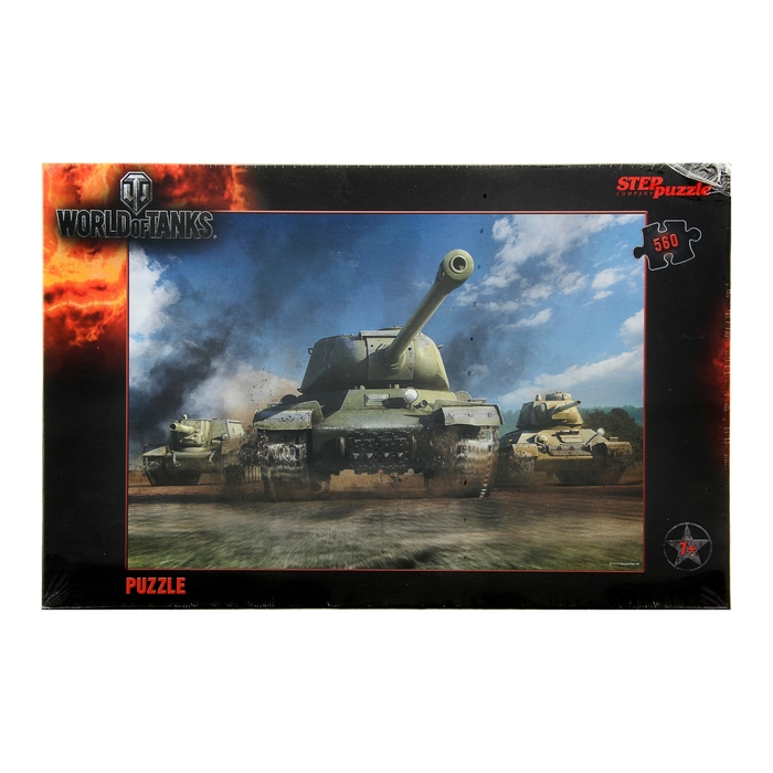 Пазлы "Танчики", 560 элементов