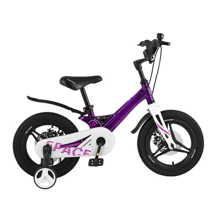 фото Велосипед 14" maxiscoo space делюкс плюс, цвет фиолетовый