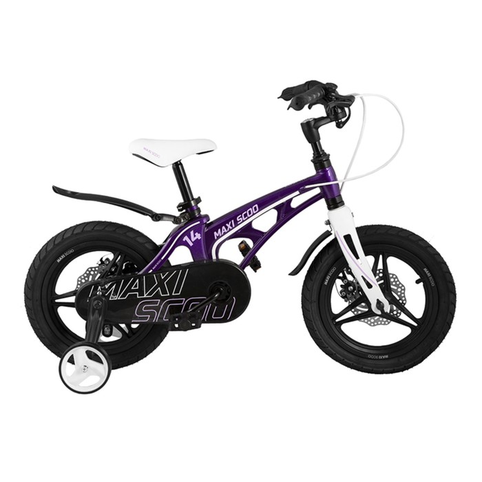 фото Велосипед 14" maxiscoo cosmic делюкс плюс, цвет фиолетовый