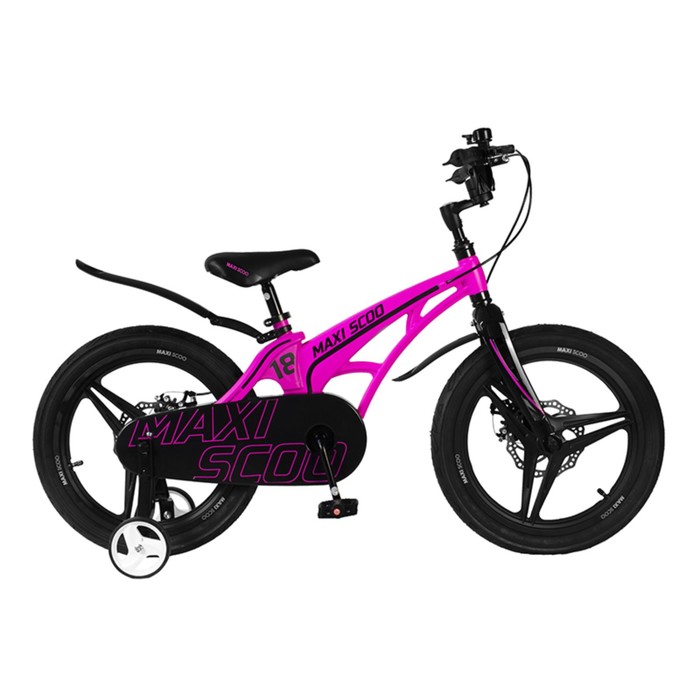 фото Велосипед 18" maxiscoo cosmic делюкс, цвет розовый матовый