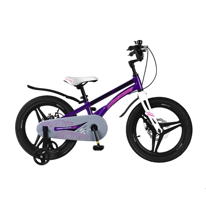 фото Велосипед 18" maxiscoo ultrasonic делюкс, цвет фиолетовый