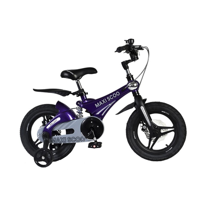 фото Велосипед 14" maxiscoo galaxy делюкс плюс, цвет фиолетовый перламутр