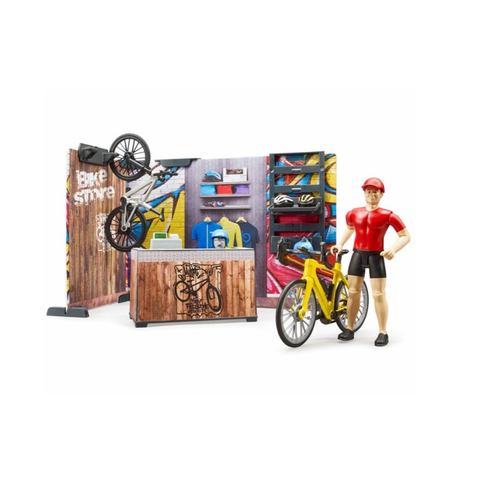 набор bruder велосипедный магазин 63 120 Игровой набор «Велосипедный магазин»