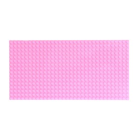 Пластина-основание для конструктора, 25,5*12,5 см шт, цвет розовый