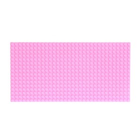 Пластина-перекрытие для конструктора, 25,5 × 12,5 см, цвет розовый Ош