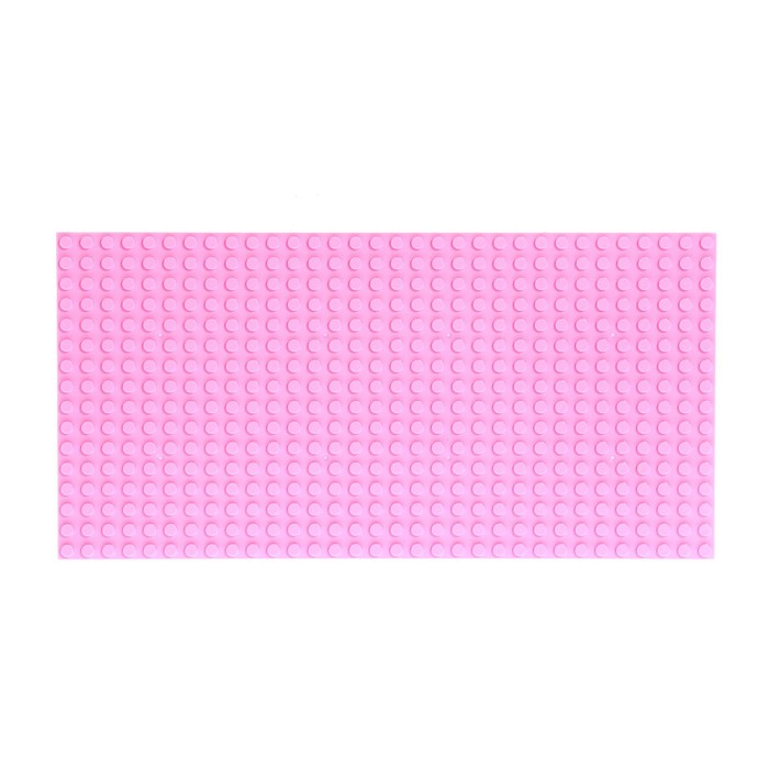 Пластина-перекрытие для конструктора, 25,5*12,5 см шт, цвет розовый