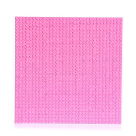 Пластина-основание для конструктора, 25,5*25,5 см шт, цвет розовый