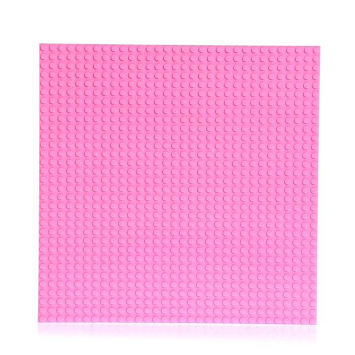 Пластина-основание для конструктора, 25,5*25,5 см шт, цвет розовый