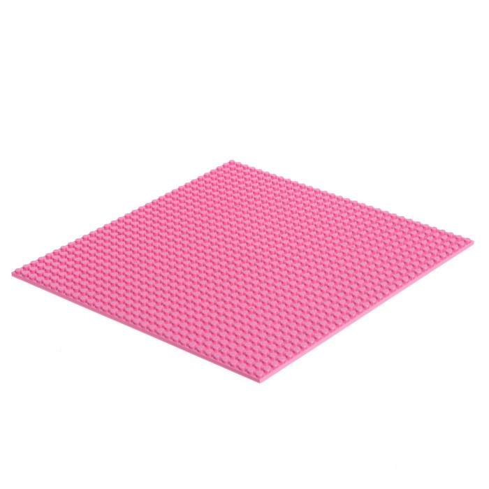 Пластина-перекрытие для конструктора, 25,5*25,5 см шт, цвет розовый