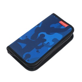 

Пенал 1 секция ErichKrause, 110 х 205 мм, Sea Camo, ткань, синий