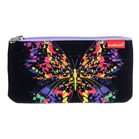 

Пенал мягкий 1 отделение Erich Krause, 114 х 207 мм, плоский, Butterfly, чёрный/разноцветный