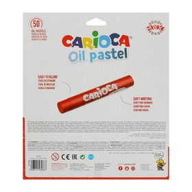 

Пастель масляная 50 цветов Carioca "Oil Pastel", премиум, картон, европодвес