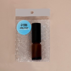 Флакон стеклянный для парфюма, с распылителем, 10 мл, цвет коричневый/чёрный